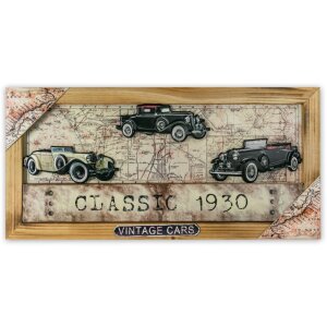 Cartello di latta OLD MOBILE 66x32x2 cm