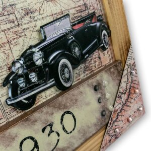 Cartello di latta OLD MOBILE 66x32x2 cm