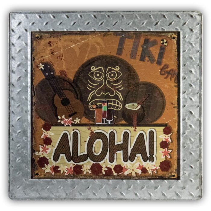 Cartello di latta PLAQUE G6 40x40x0,6 cm
