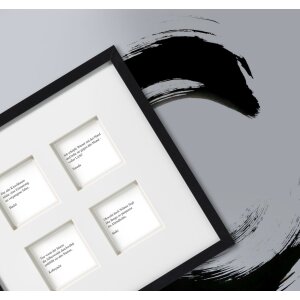 Walther Stockholm 3D Cornice in legno Galleria 4 Foto 10x10 cm nero