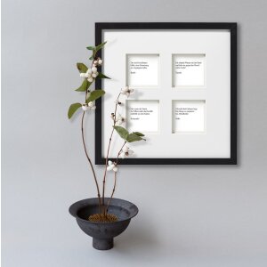 Walther Stockholm 3D Cornice in legno Galleria 4 Foto 10x10 cm nero