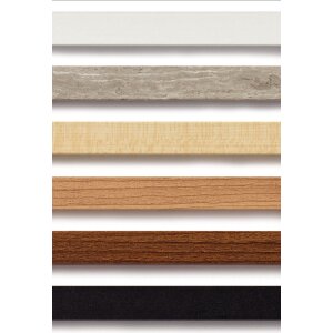 Stockholm 3D Cornice in legno 30x30 cm Doppio Passepartout Nero