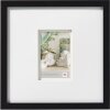 Stockholm 3D Cornice in legno 30x30 cm Doppio Passepartout Nero