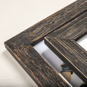 Portafoto in legno Lou 15x20 cm nero