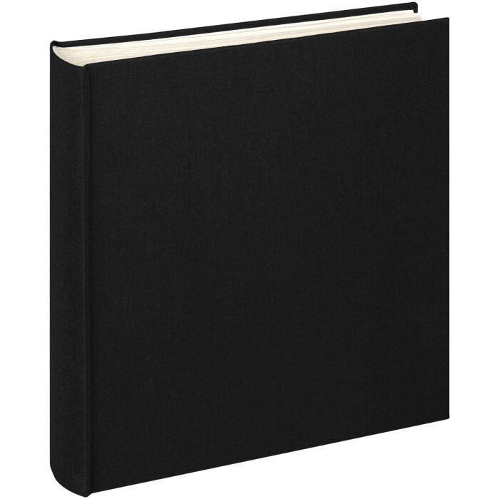 Walther Jumbo Photo Album Panno 30x30 cm nero 100 pagine bianche