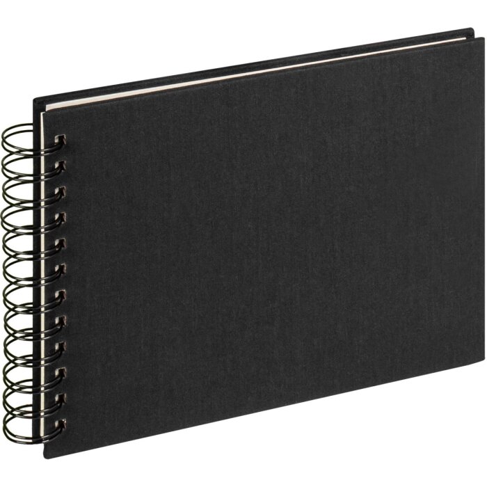 Walther album a spirale Panno nero 23x17 cm 40 pagine bianche