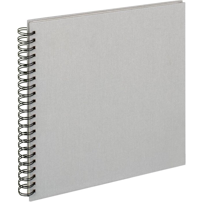 Walther Album a spirale grigio 30x30 cm 50 pagine bianche