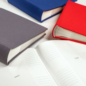 Walther Lino Slip-in Album Cloth 200 foto 10x15 cm grigio Memoalbum