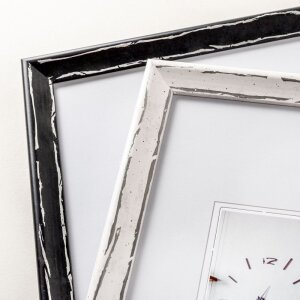 Cornice in legno Metropolis 10x15 cm nero-argento