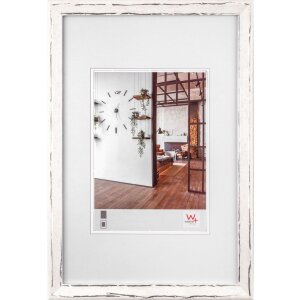 Cornice in legno Metropolis 30x40 cm bianco-argento