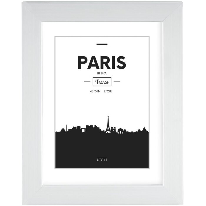 Cornice in plastica Paris 20x30 cm bianco