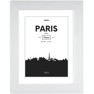 Cornice in plastica Paris 20x30 cm bianco
