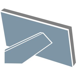 Cornice in plastica Paris 20x30 cm bianco