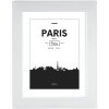 Cornice in plastica Paris 20x30 cm bianco