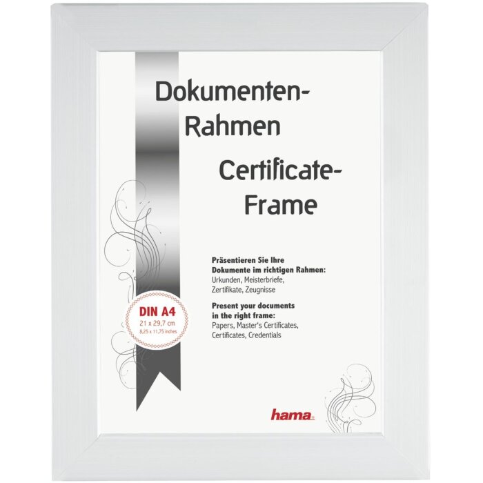Cornice in plastica Paris 21x30 cm bianco