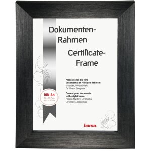 Cornice in plastica Paris 21x30 cm nero