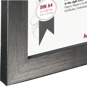 Cornice in plastica Paris 21x30 cm nero