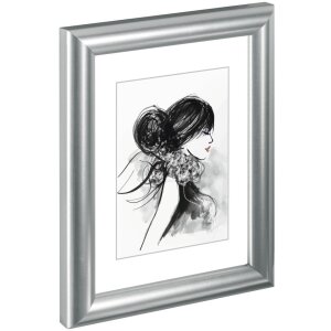 Cornice in plastica Sofia 13x18 cm argento