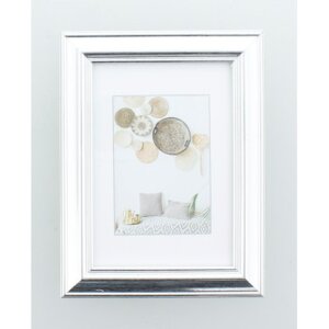 Cornice in plastica Lobby 10x15 cm argento