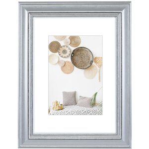 Lobby cornice in plastica 13x18 cm argento