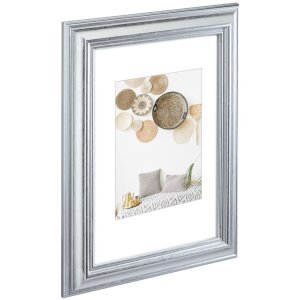 Lobby cornice in plastica 13x18 cm argento