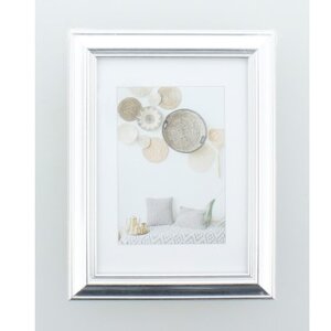 Lobby cornice in plastica 13x18 cm argento