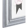 Lobby cornice in plastica 21x30 cm argento