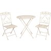 Tavolo + 2 sedie Ø 70x76 cm - 39x48x91 cm (2 pezzi) Clayre & Eef 5Y0696