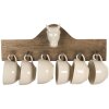 Appendiabiti con tazze 48x9x17 cm Clayre & Eef 64537