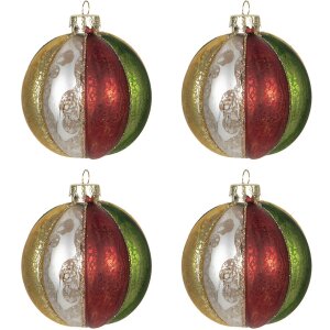 Pupazzi per lalbero di Natale Ø 8 cm (set di 4)...