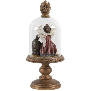 Vaso a campana in vetro con decorazione Ø 9x21 cm...