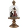 Vaso a campana in vetro con decorazione Ø 9x21 cm Clayre & Eef 6GL2805