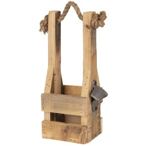 Portabottiglie con apribottiglie 9x10x29 cm Clayre &...