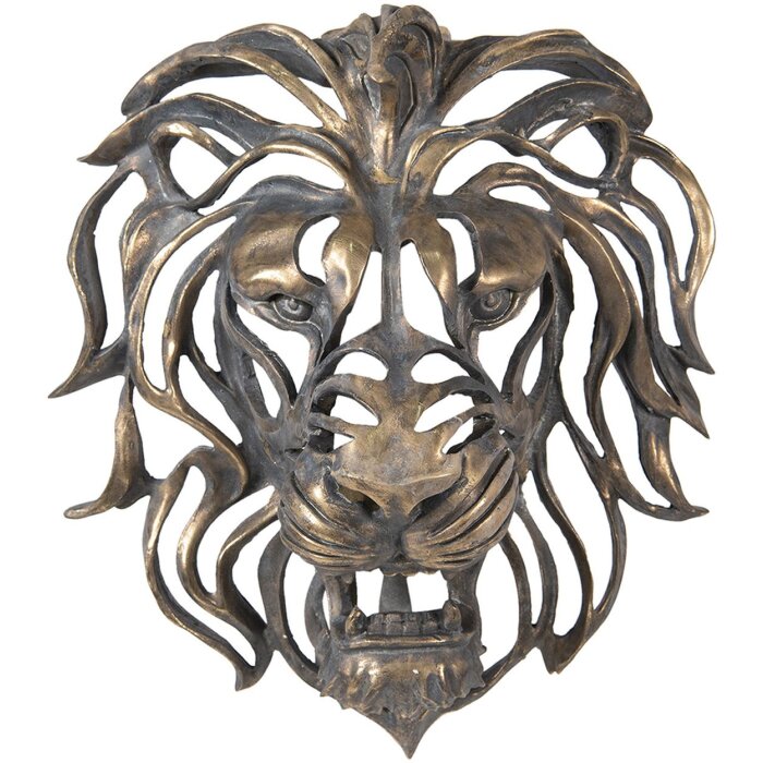 Decorazione Testa di leone 42x23x46 cm Clayre & Eef 6PR2811