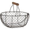 Cestino in ferro 24x16x11-23 cm Clayre & Eef 6Y3756