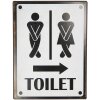 Segno di testo Toilette 26x35 cm Clayre e Eef 6y3953
