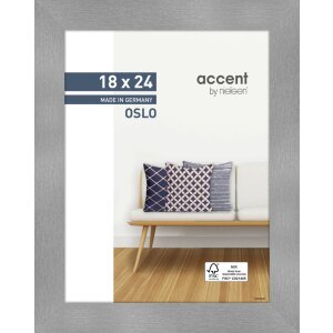 Cornice Nielsen in legno Oslo 18x24 cm argento