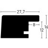 Cornice Nielsen in legno Oslo 18x24 cm argento