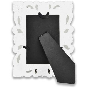 Cornice per ritratto Fiore 10x15 cm bianco-oro