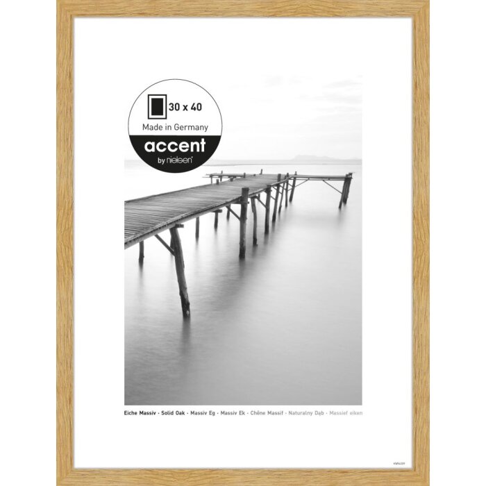 Cornice in legno massiccio Scandic 30x40 cm Rovere