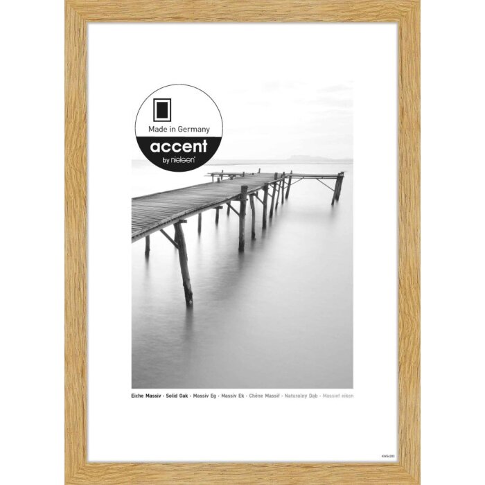 Cornice Nielsen in legno massiccio Scandic Oak da 10x15 cm a 70x100 cm