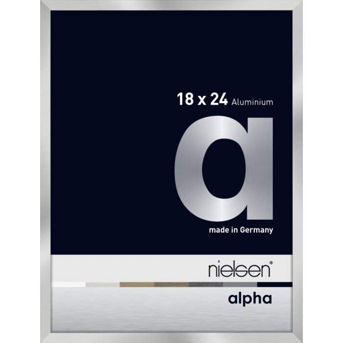 Cornice Nielsen in alluminio Alpha TCSC 18x24 cm argento