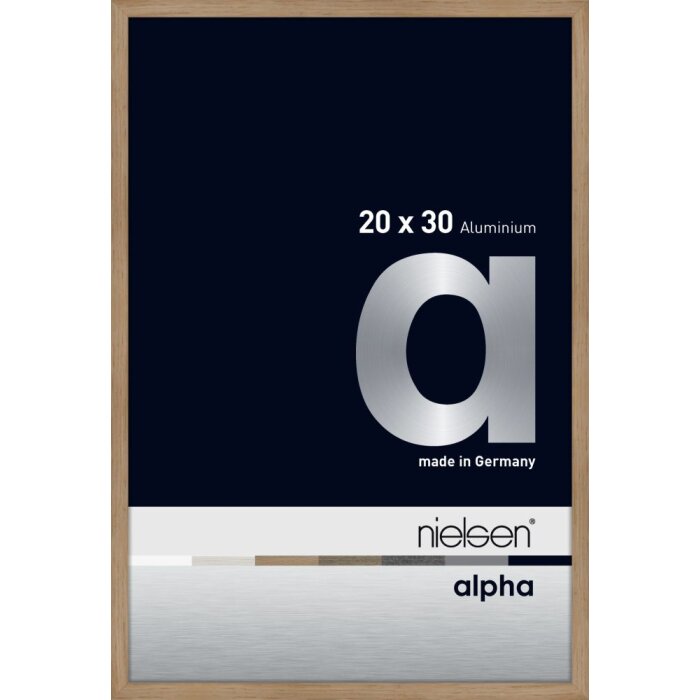 Cornice Nielsen in alluminio Alpha TCSC 20x30 cm rovere
