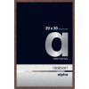 Cornice Nielsen in alluminio Alpha TCSC 20x30 cm luce wengé