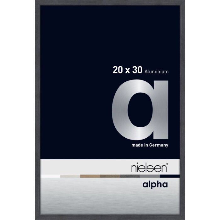 Cornice Nielsen in alluminio Alpha TCSC 20x30 cm grigio