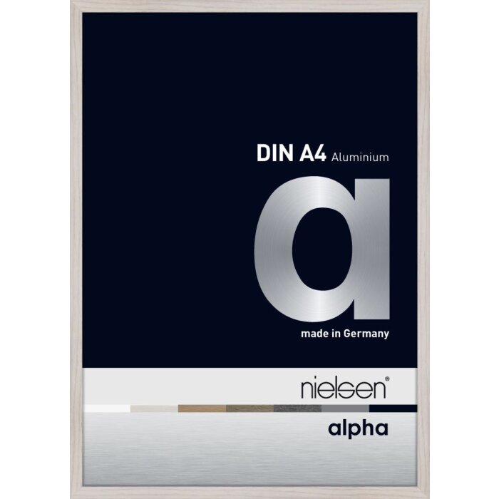 Cornice Nielsen in alluminio Alpha TCSC 21x30 cm rovere bianco