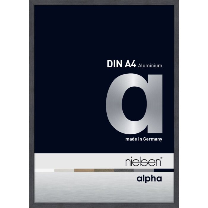Cornice Nielsen in alluminio Alpha TCSC 21x30 cm grigio