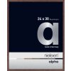 Cornice Nielsen in alluminio Alpha TCSC 24x30 cm luce wengé