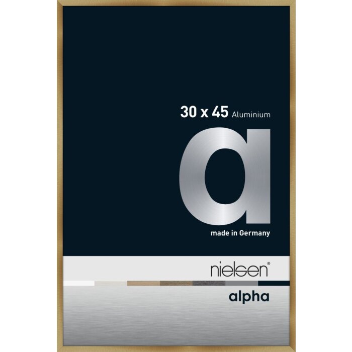 Cornice Nielsen in alluminio Alpha TCSC 30x45 cm ambra spazzolata