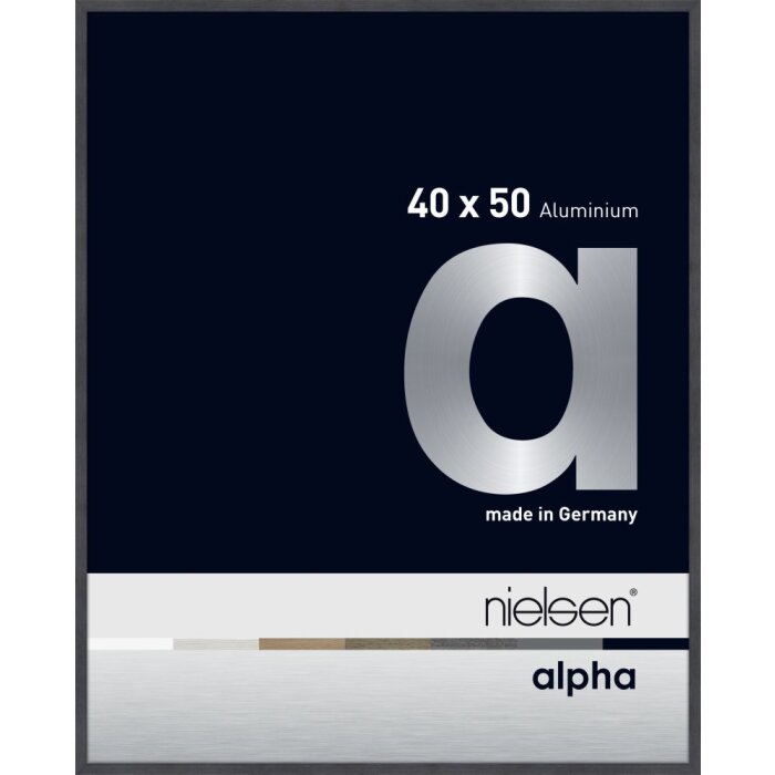Cornice Nielsen in alluminio Alpha TCSC 40x50 cm grigio